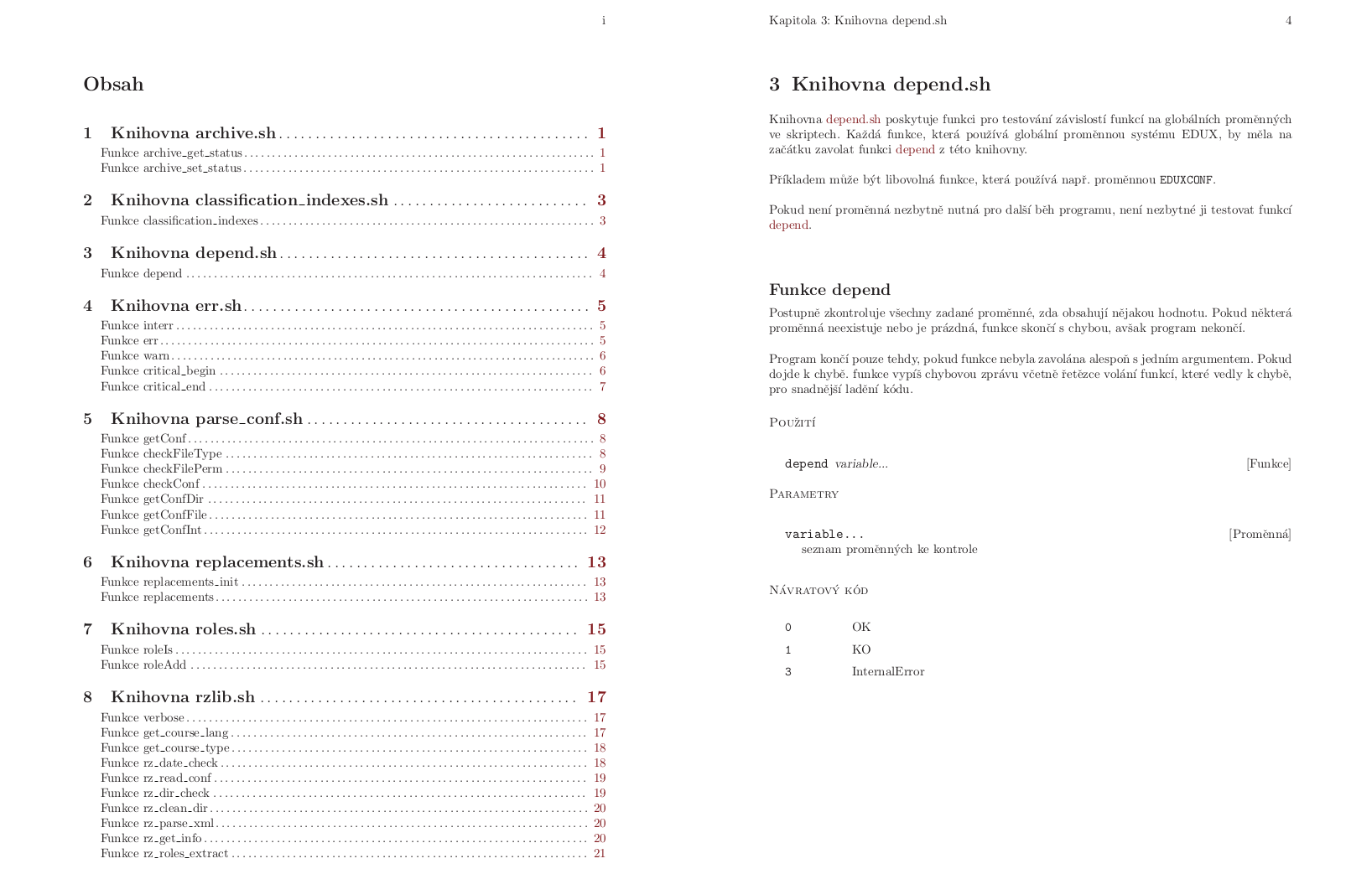 EDUX Documentation example